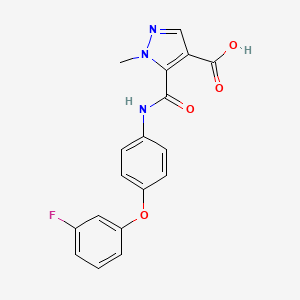 5-({[4-(3-fluorophenoxy)phenyl]amino}carbonyl)-1-methyl-1H-pyrazole-4-carboxylic acid