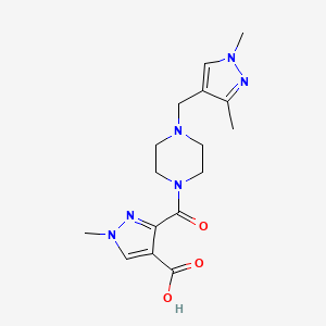 3-({4-[(1,3-dimethyl-1H-pyrazol-4-yl)methyl]-1-piperazinyl}carbonyl)-1-methyl-1H-pyrazole-4-carboxylic acid