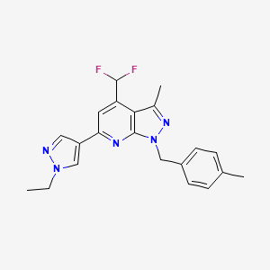 4-(difluoromethyl)-6-(1-ethyl-1H-pyrazol-4-yl)-3-methyl-1-(4-methylbenzyl)-1H-pyrazolo[3,4-b]pyridine