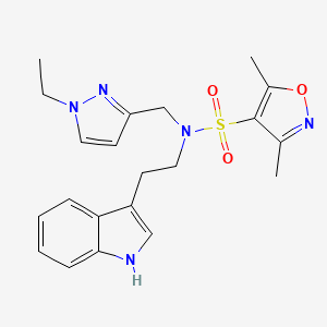 N-[(1-ethyl-1H-pyrazol-3-yl)methyl]-N-[2-(1H-indol-3-yl)ethyl]-3,5-dimethyl-4-isoxazolesulfonamide