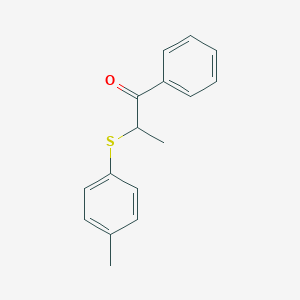 2-(4-Methylphenyl)sulfanyl-1-phenylpropan-1-one