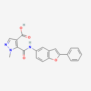 1-methyl-5-{[(2-phenyl-1-benzofuran-5-yl)amino]carbonyl}-1H-pyrazole-4-carboxylic acid