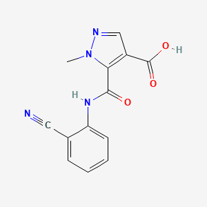 5-{[(2-cyanophenyl)amino]carbonyl}-1-methyl-1H-pyrazole-4-carboxylic acid