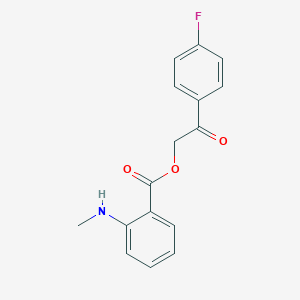 2-(4-Fluorophenyl)-2-oxoethyl 2-(methylamino)benzoate