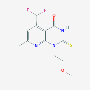 5-(difluoromethyl)-2-mercapto-1-(2-methoxyethyl)-7-methylpyrido[2,3-d]pyrimidin-4(1H)-one