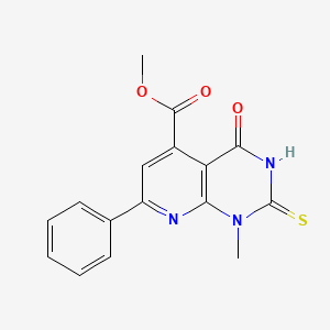 methyl 2-mercapto-1-methyl-4-oxo-7-phenyl-1,4-dihydropyrido[2,3-d]pyrimidine-5-carboxylate
