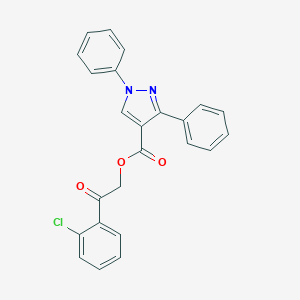 2-(2-chlorophenyl)-2-oxoethyl 1,3-diphenyl-1H-pyrazole-4-carboxylate