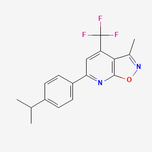 6-(4-isopropylphenyl)-3-methyl-4-(trifluoromethyl)isoxazolo[5,4-b]pyridine