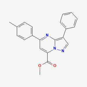 methyl 5-(4-methylphenyl)-3-phenylpyrazolo[1,5-a]pyrimidine-7-carboxylate