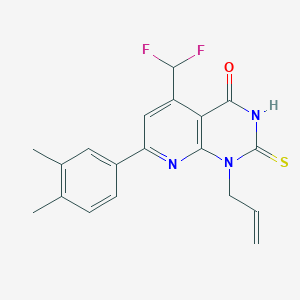 1-allyl-5-(difluoromethyl)-7-(3,4-dimethylphenyl)-2-mercaptopyrido[2,3-d]pyrimidin-4(1H)-one