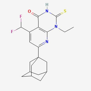 7-(1-adamantyl)-5-(difluoromethyl)-1-ethyl-2-mercaptopyrido[2,3-d]pyrimidin-4(1H)-one