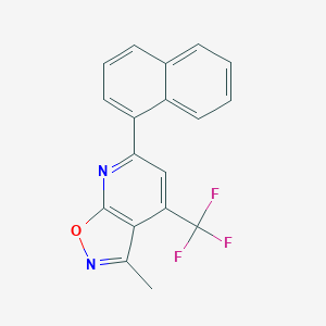 3-methyl-6-(1-naphthyl)-4-(trifluoromethyl)isoxazolo[5,4-b]pyridine