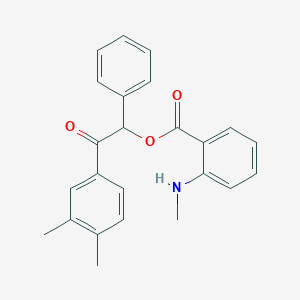 2-(3,4-Dimethylphenyl)-2-oxo-1-phenylethyl 2-(methylamino)benzoate