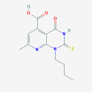 molecular formula C13H15N3O3S B4370742 1-Butyl-7-methyl-4-oxo-2-sulfanyl-1,4-dihydropyrido[2,3-d]pyrimidine-5-carboxylic acid 