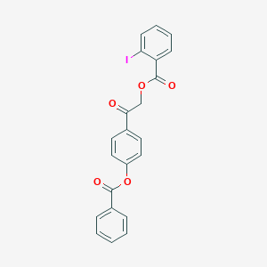 2-[4-(Benzoyloxy)phenyl]-2-oxoethyl 2-iodobenzoate