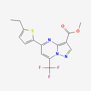 methyl 5-(5-ethyl-2-thienyl)-7-(trifluoromethyl)pyrazolo[1,5-a]pyrimidine-3-carboxylate