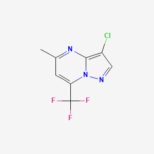 molecular formula C8H5ClF3N3 B4371000 3-chloro-5-methyl-7-(trifluoromethyl)pyrazolo[1,5-a]pyrimidine 