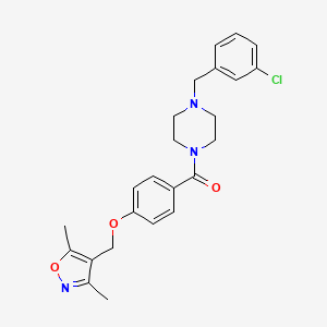 1-(3-chlorobenzyl)-4-{4-[(3,5-dimethyl-4-isoxazolyl)methoxy]benzoyl}piperazine