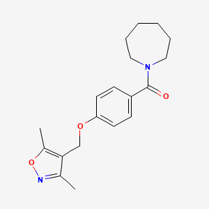 1-{4-[(3,5-dimethyl-4-isoxazolyl)methoxy]benzoyl}azepane