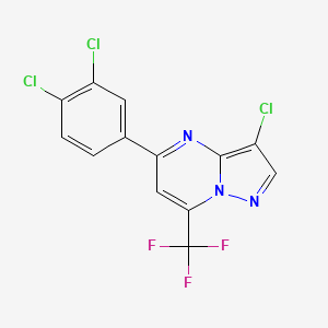 3-chloro-5-(3,4-dichlorophenyl)-7-(trifluoromethyl)pyrazolo[1,5-a]pyrimidine