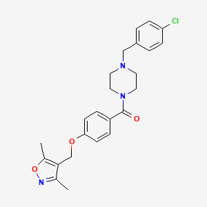 1-(4-chlorobenzyl)-4-{4-[(3,5-dimethyl-4-isoxazolyl)methoxy]benzoyl}piperazine