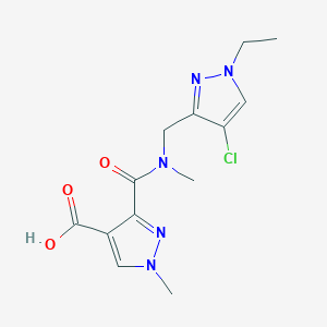 3-{[[(4-chloro-1-ethyl-1H-pyrazol-3-yl)methyl](methyl)amino]carbonyl}-1-methyl-1H-pyrazole-4-carboxylic acid