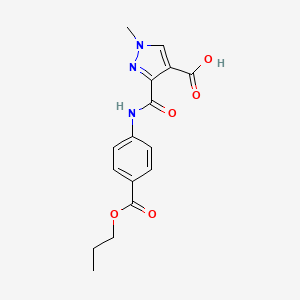 1-methyl-3-({[4-(propoxycarbonyl)phenyl]amino}carbonyl)-1H-pyrazole-4-carboxylic acid