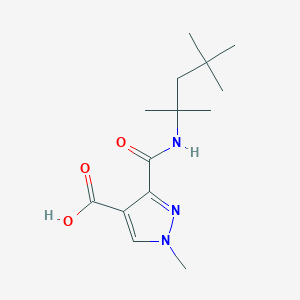 1-methyl-3-{[(1,1,3,3-tetramethylbutyl)amino]carbonyl}-1H-pyrazole-4-carboxylic acid