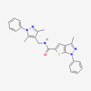 N~5~-[(3,5-DIMETHYL-1-PHENYL-1H-PYRAZOL-4-YL)METHYL]-3-METHYL-1-PHENYL-1H-THIENO[2,3-C]PYRAZOLE-5-CARBOXAMIDE