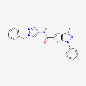 N-(1-benzyl-1H-pyrazol-4-yl)-3-methyl-1-phenyl-1H-thieno[2,3-c]pyrazole-5-carboxamide