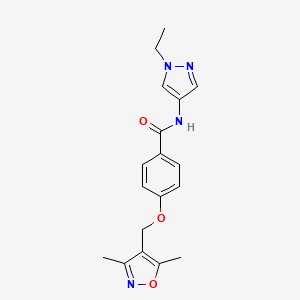 4-[(3,5-DIMETHYL-4-ISOXAZOLYL)METHOXY]-N~1~-(1-ETHYL-1H-PYRAZOL-4-YL)BENZAMIDE