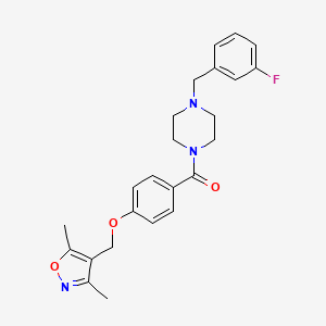 1-{4-[(3,5-dimethyl-4-isoxazolyl)methoxy]benzoyl}-4-(3-fluorobenzyl)piperazine