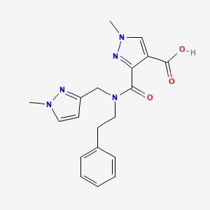 1-methyl-3-{[[(1-methyl-1H-pyrazol-3-yl)methyl](2-phenylethyl)amino]carbonyl}-1H-pyrazole-4-carboxylic acid