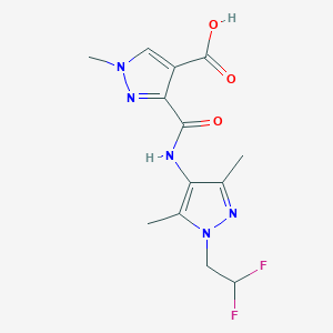 3-({[1-(2,2-difluoroethyl)-3,5-dimethyl-1H-pyrazol-4-yl]amino}carbonyl)-1-methyl-1H-pyrazole-4-carboxylic acid