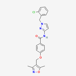 N~1~-[1-(2-CHLOROBENZYL)-1H-PYRAZOL-3-YL]-4-[(3,5-DIMETHYL-4-ISOXAZOLYL)METHOXY]BENZAMIDE