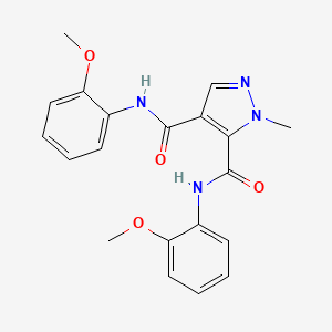 N~4~,N~5~-BIS(2-METHOXYPHENYL)-1-METHYL-1H-PYRAZOLE-4,5-DICARBOXAMIDE