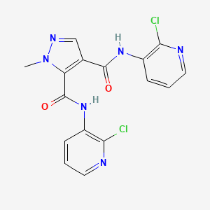 N,N'-bis(2-chloro-3-pyridinyl)-1-methyl-1H-pyrazole-4,5-dicarboxamide