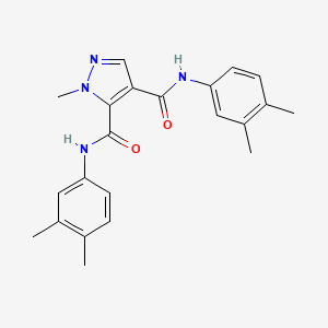 N~4~,N~5~-BIS(3,4-DIMETHYLPHENYL)-1-METHYL-1H-PYRAZOLE-4,5-DICARBOXAMIDE