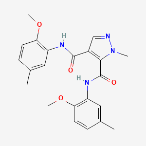 N,N'-bis(2-methoxy-5-methylphenyl)-1-methyl-1H-pyrazole-4,5-dicarboxamide