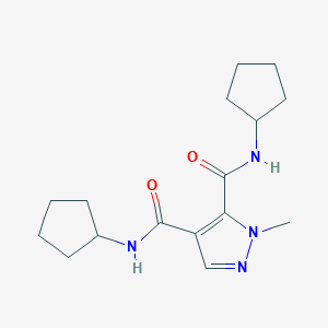 N~4~,N~5~-DICYCLOPENTYL-1-METHYL-1H-PYRAZOLE-4,5-DICARBOXAMIDE