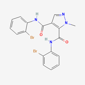 N~4~,N~5~-BIS(2-BROMOPHENYL)-1-METHYL-1H-PYRAZOLE-4,5-DICARBOXAMIDE