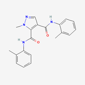 1-METHYL-N~4~,N~5~-BIS(2-METHYLPHENYL)-1H-PYRAZOLE-4,5-DICARBOXAMIDE