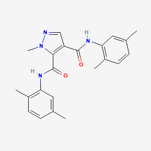 N~4~,N~5~-BIS(2,5-DIMETHYLPHENYL)-1-METHYL-1H-PYRAZOLE-4,5-DICARBOXAMIDE