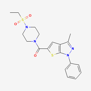 [4-(ETHYLSULFONYL)PIPERAZINO](3-METHYL-1-PHENYL-1H-THIENO[2,3-C]PYRAZOL-5-YL)METHANONE