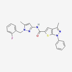 N~5~-[1-(2-FLUOROBENZYL)-5-METHYL-1H-PYRAZOL-3-YL]-3-METHYL-1-PHENYL-1H-THIENO[2,3-C]PYRAZOLE-5-CARBOXAMIDE