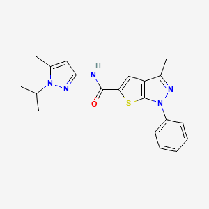 N~5~-(1-ISOPROPYL-5-METHYL-1H-PYRAZOL-3-YL)-3-METHYL-1-PHENYL-1H-THIENO[2,3-C]PYRAZOLE-5-CARBOXAMIDE