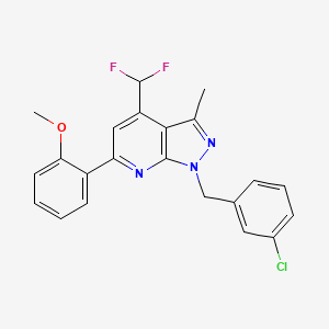 1-(3-chlorobenzyl)-4-(difluoromethyl)-6-(2-methoxyphenyl)-3-methyl-1H-pyrazolo[3,4-b]pyridine