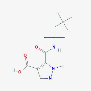 1-methyl-5-{[(1,1,3,3-tetramethylbutyl)amino]carbonyl}-1H-pyrazole-4-carboxylic acid