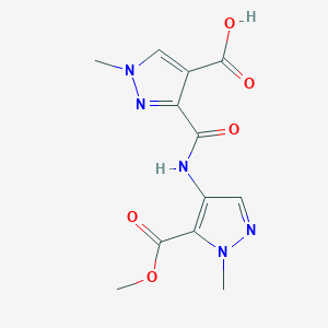 3-[(5-Methoxycarbonyl-1-methylpyrazol-4-yl)carbamoyl]-1-methylpyrazole-4-carboxylic acid