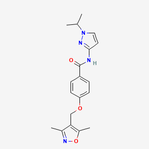 4-[(3,5-dimethyl-4-isoxazolyl)methoxy]-N-(1-isopropyl-1H-pyrazol-3-yl)benzamide